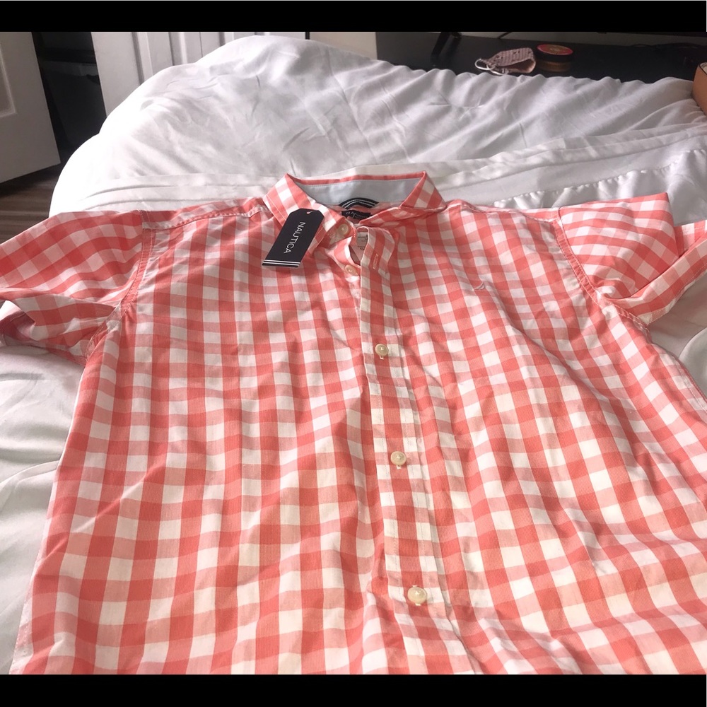 Orange Nautica button down
